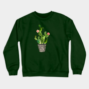 Cactus in Decorative Pot Crewneck Sweatshirt